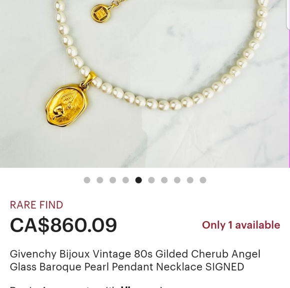 📿 VINTAGE GIVENCHY  PEARL NECKLACE - Picture 9 of 13